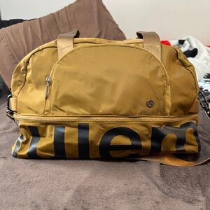 Lululemon Athletica Mustard Duffel Bag